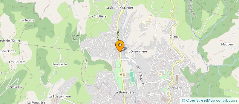 localisation de l'entreprise SCI KLAKEV  SORBIERS