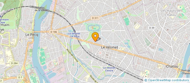 localisation de l'entreprise SCI KLAMINA  LE VESINET