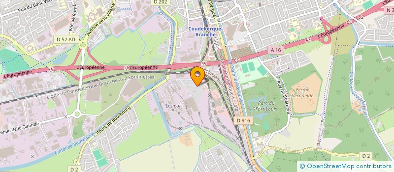 localisation de l'entreprise SCI KLARA  COUDEKERQUE-BRANCHE