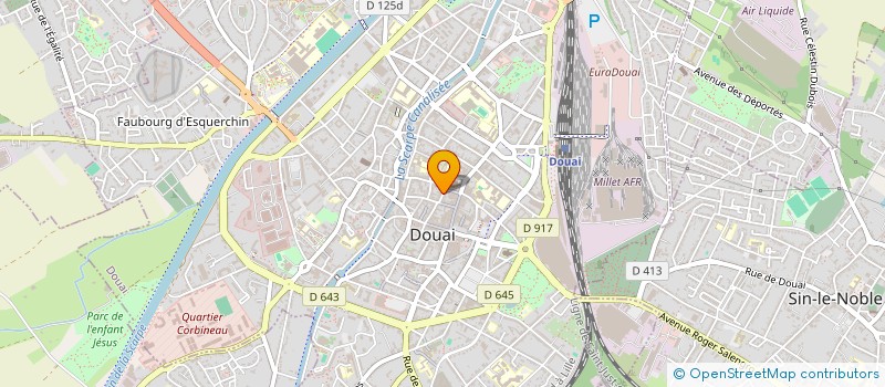 localisation de l'entreprise SCI KLARYSSE à DOUAI