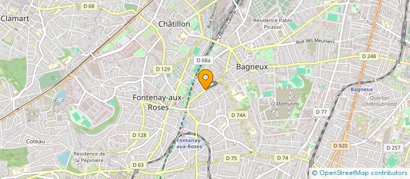 localisation de l'entreprise SCI KLATHEA à FONTENAY-AUX-ROSES