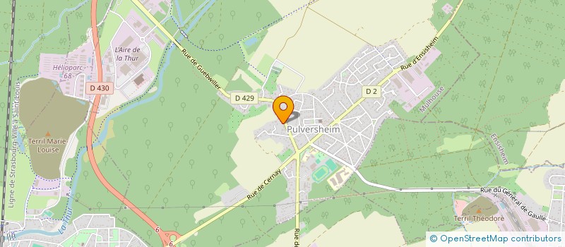 localisation de l'entreprise SCI KLBRUN  PULVERSHEIM