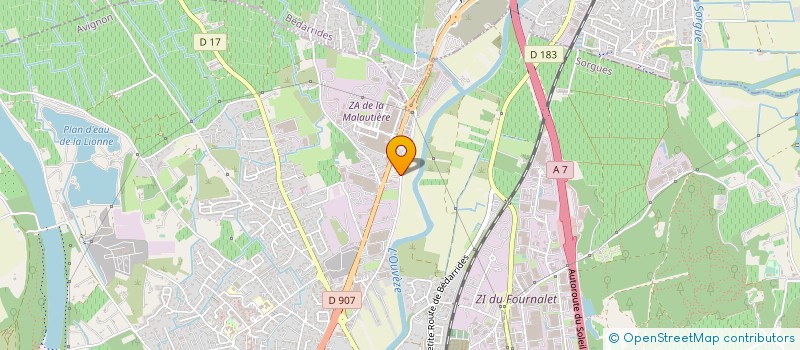 localisation de l'entreprise SCI KLE  SORGUES