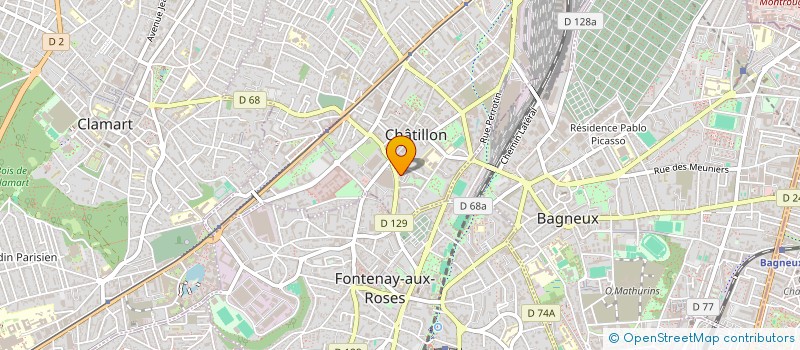 localisation de l'entreprise SCI KLEBER 12  CHATILLON