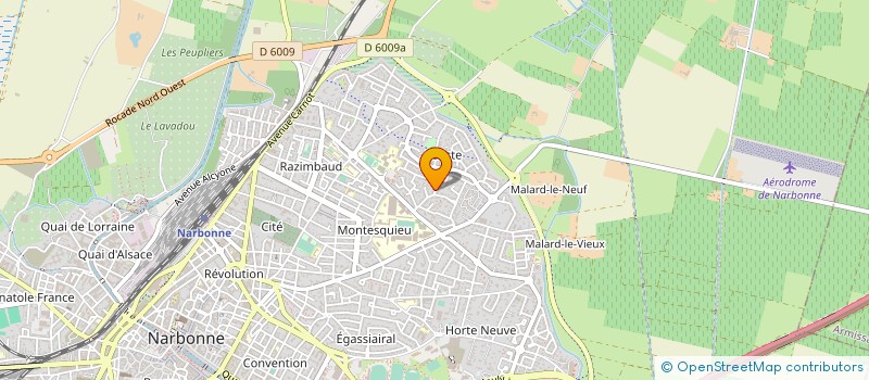 localisation de l'entreprise SCI KLEBER à NARBONNE