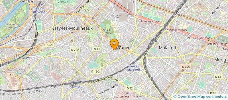 localisation de l'entreprise SCI KLEBER à VANVES