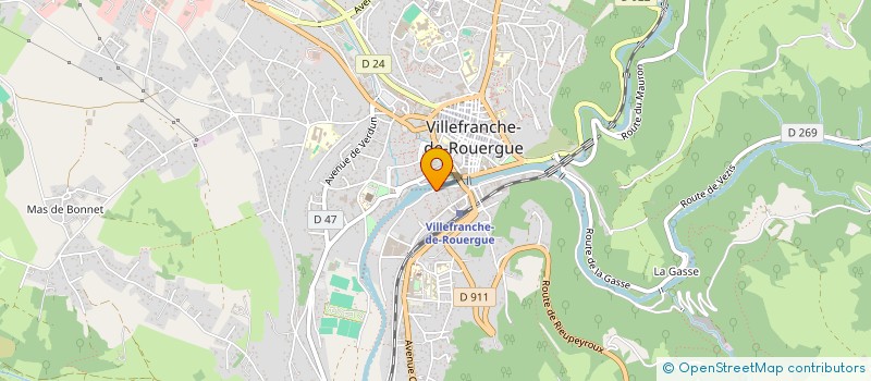 localisation de l'entreprise SCI KLEBER  VILLEFRANCHE-DE-ROUERGUE