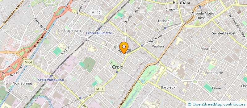 localisation de l'entreprise SCI KLEBER à CROIX
