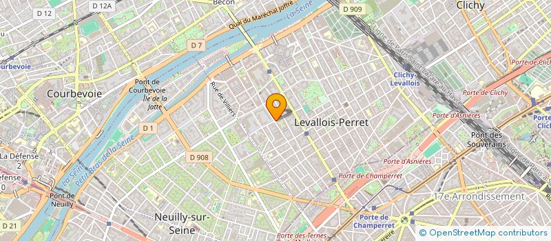 localisation de l'entreprise SCI KLEBER à LEVALLOIS-PERRET