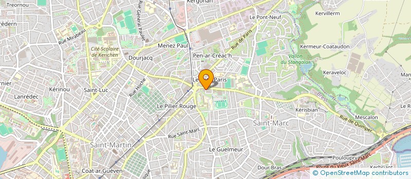 localisation de l'entreprise SCI KLEBER  BREST