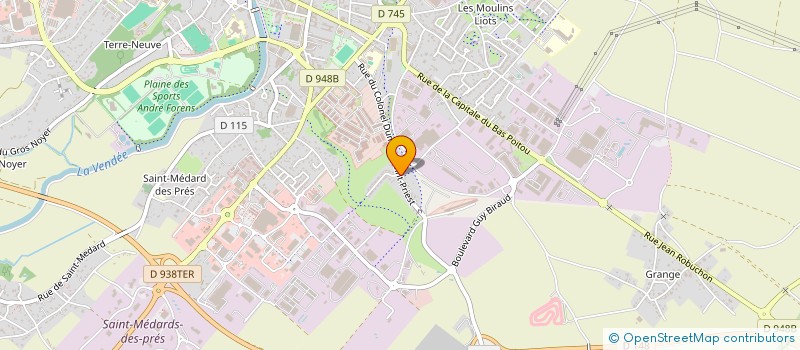 localisation de l'entreprise SCI KLEBER  FONTENAY-LE-COMTE