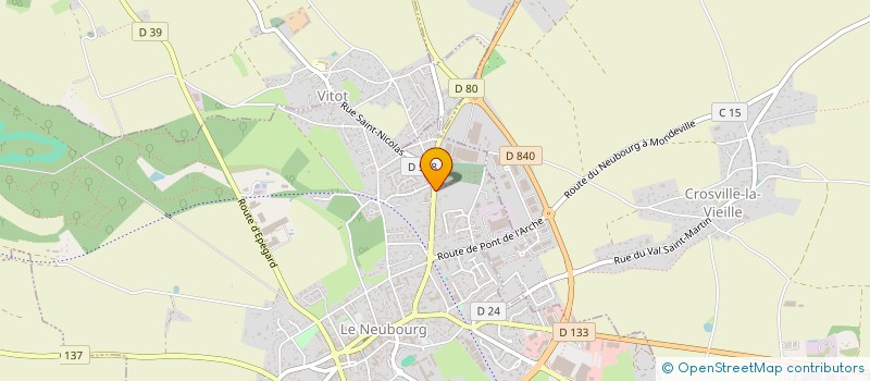 localisation de l'entreprise SCI KLEBER  LE NEUBOURG