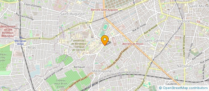 localisation de l'entreprise SCI KLEBER  BORDEAUX