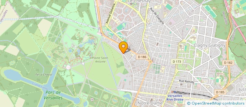 localisation de l'entreprise SCI KLEBER BOISSIERE à VERSAILLES