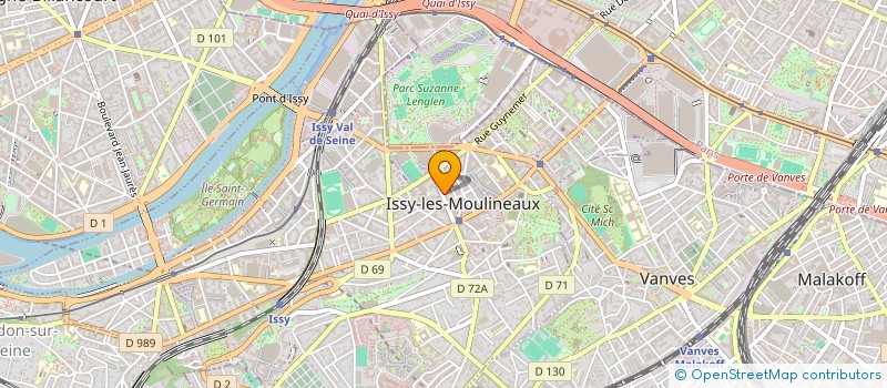 localisation de l'entreprise SCI KLEBER ISSY à ISSY-LES-MOULINEAUX