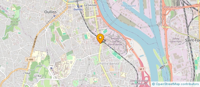 localisation de l'entreprise SCI KLEER  OULLINS-PIERRE-BENITE