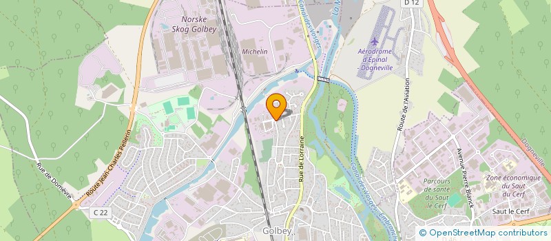 localisation de l'entreprise SCI KLEIN D'OEIL  GOLBEY