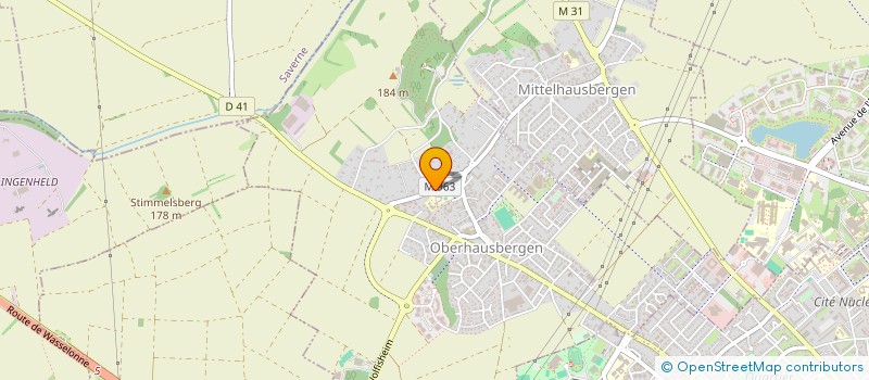 localisation de l'entreprise SCI KLEIN'S  OBERHAUSBERGEN