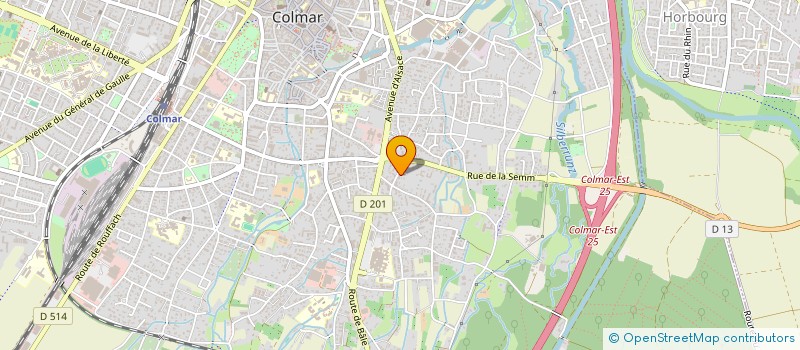 localisation de l'entreprise SCI KLEINER SEMM PFAD  COLMAR