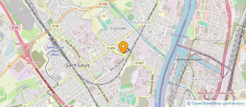 localisation de l'entreprise SCI KLEINFELD  HUNINGUE