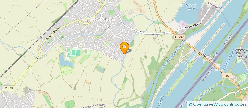 localisation de l'entreprise SCI KLEINMANN  GAMBSHEIM