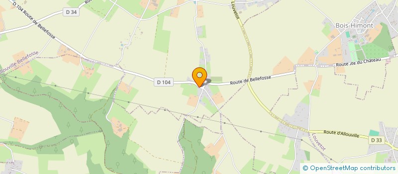 localisation de l'entreprise SCI KLEK  ALLOUVILLE-BELLEFOSSE