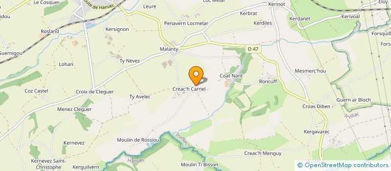 localisation de l'entreprise SCI KLERYSS  IRVILLAC