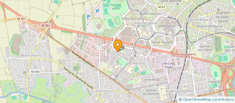 localisation de l'entreprise SCI KLETIMME  STRASBOURG