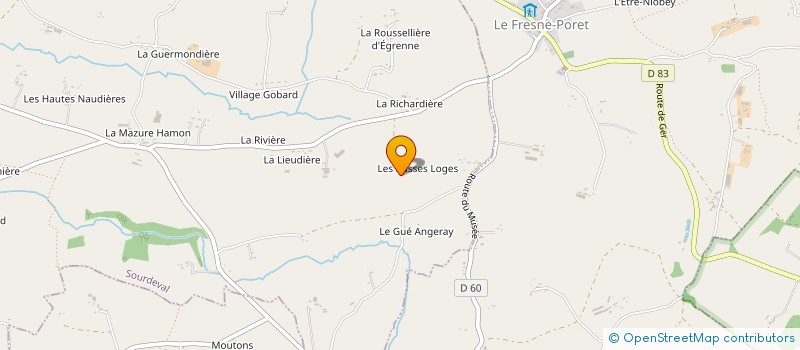 localisation de l'entreprise SCI KLIC  SOURDEVAL