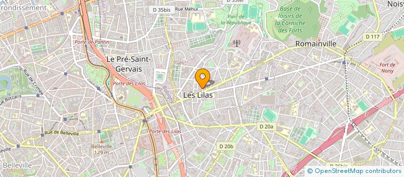 localisation de l'entreprise SCI KLINKDONA à LES LILAS