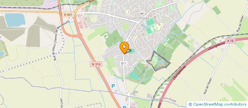 localisation de l'entreprise SCI KLIS  LOON-PLAGE