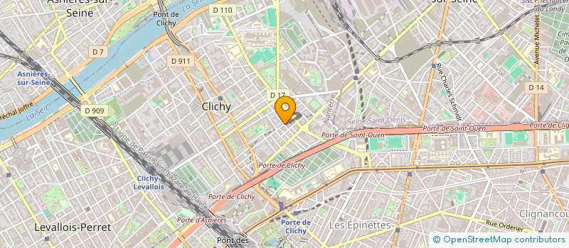 localisation de l'entreprise SCI KLOCK ALSACE à CLICHY