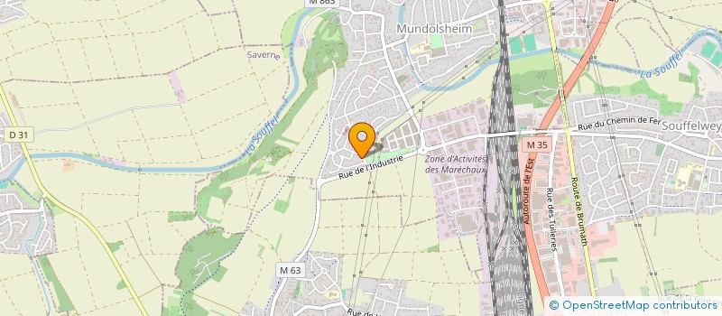 localisation de l'entreprise SCI KLOCKLOC  MUNDOLSHEIM