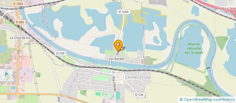 localisation de l'entreprise SCI KLOE  CANNES-ECLUSE