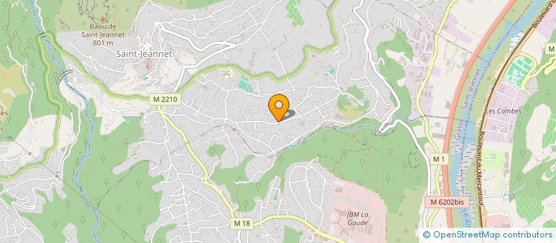 localisation de l'entreprise SCI KLOROM  SAINT-JEANNET