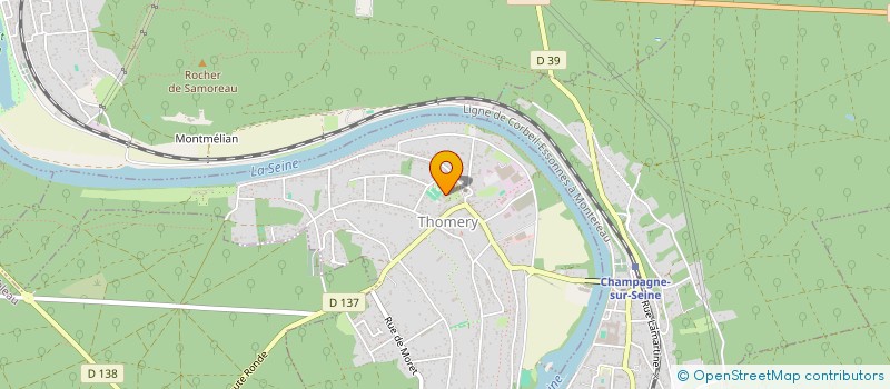 localisation de l'entreprise SCI KLR  THOMERY