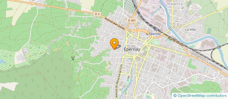 localisation de l'entreprise SCI KLZ  EPERNAY