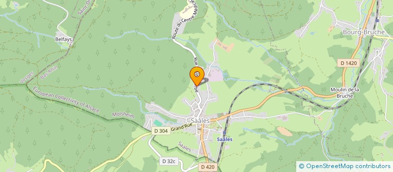 localisation de l'entreprise SCI KM  SAALES