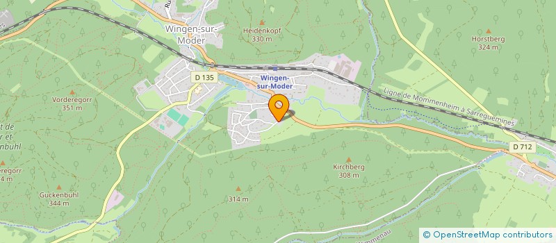 localisation de l'entreprise SCI KM  WINGEN-SUR-MODER