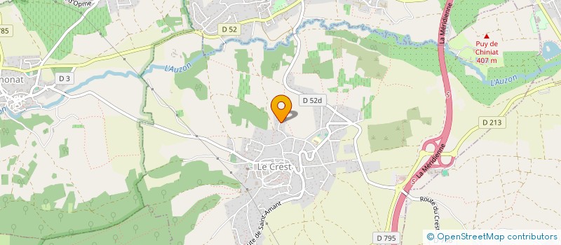 localisation de l'entreprise SCI KM ET FILS  LE CREST