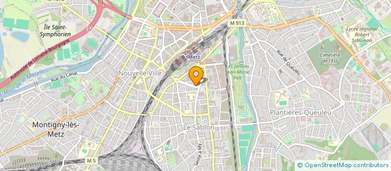 localisation de l'entreprise SCI KM IMMOBILIER  METZ