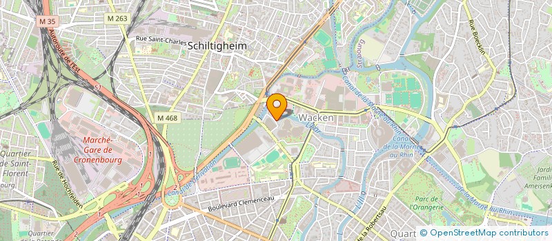 localisation de l'entreprise SCI KM VOSGES  STRASBOURG