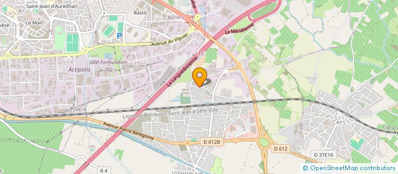 localisation de l'entreprise SCI KMB IMMOBILIER  VILLENEUVE-LES-BEZIERS
