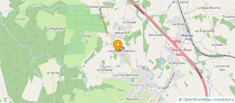 localisation de l'entreprise SCI KMBN  MAGNAC-BOURG