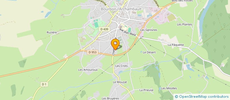 localisation de l'entreprise SCI KMF  BOURBON-L'ARCHAMBAULT