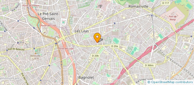 localisation de l'entreprise SCI KMG BAGNOLET à BAGNOLET