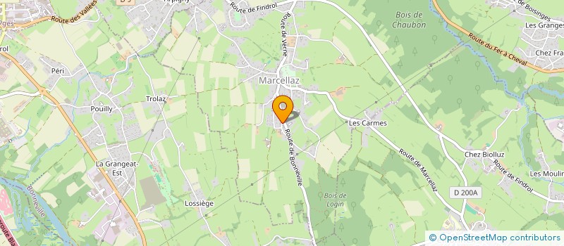 localisation de l'entreprise SCI KMI  MARCELLAZ