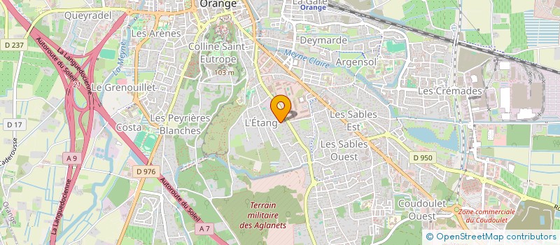 localisation de l'entreprise SCI KMPC  ORANGE