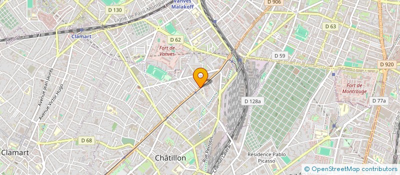 localisation de l'entreprise SCI KMRS  CHATILLON