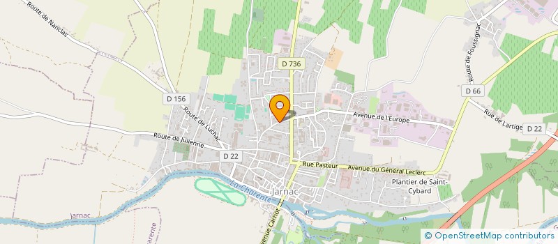 localisation de l'entreprise SCI KMV16 à JARNAC